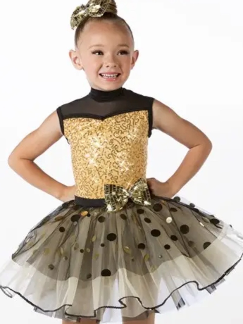 NEW! Weissman Style# 14374 "Happy Tappin' With Elmo"Color: Gold & Black Size: SC